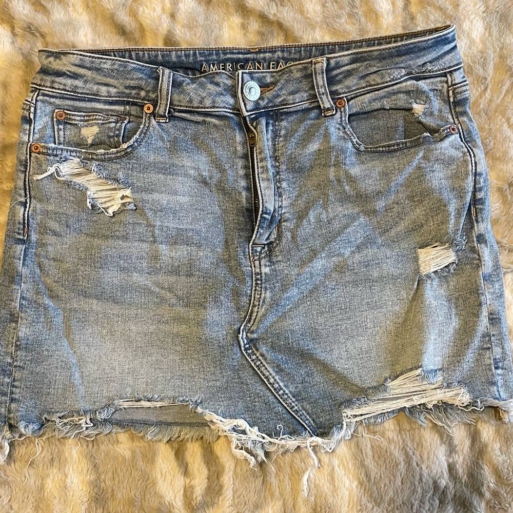 Denim AE skirt